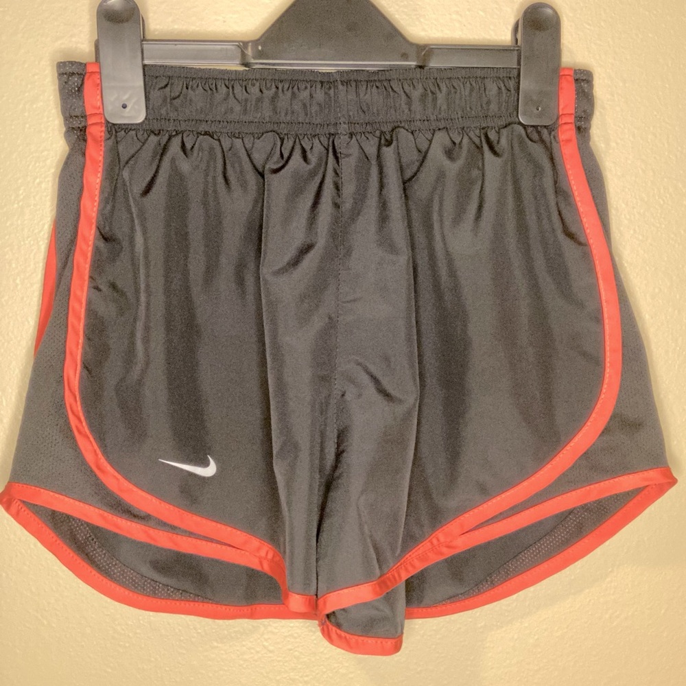 Nike Dri-Fit Black and Coral Running Shorts